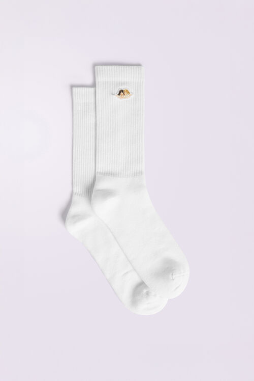 Angels Patch Socks White