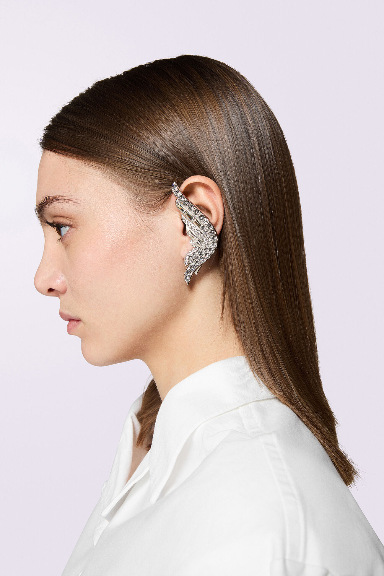 Angels Wing Earring Silver
