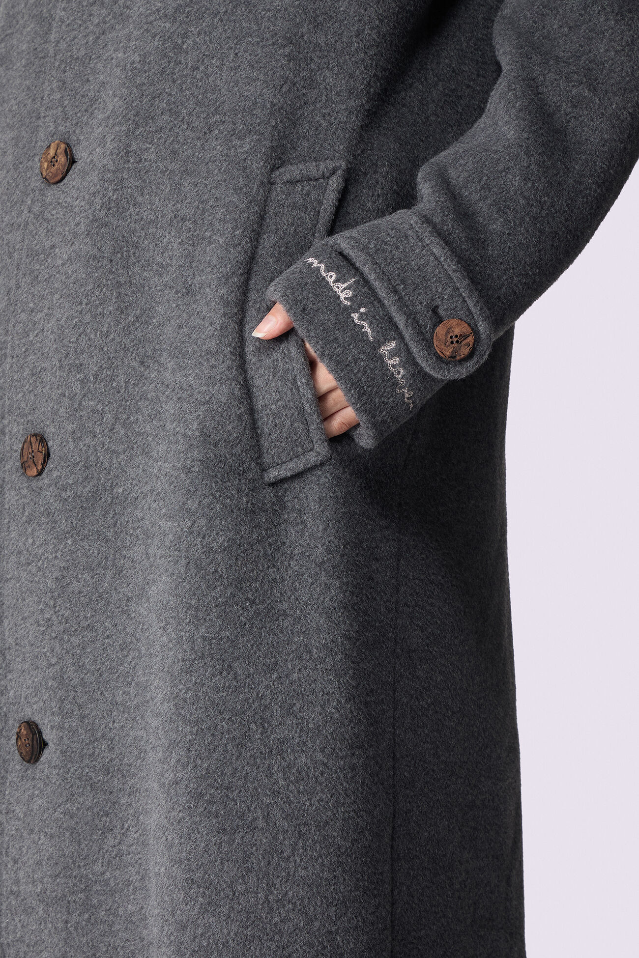 Unisex Popsicle Loden Coat Grey