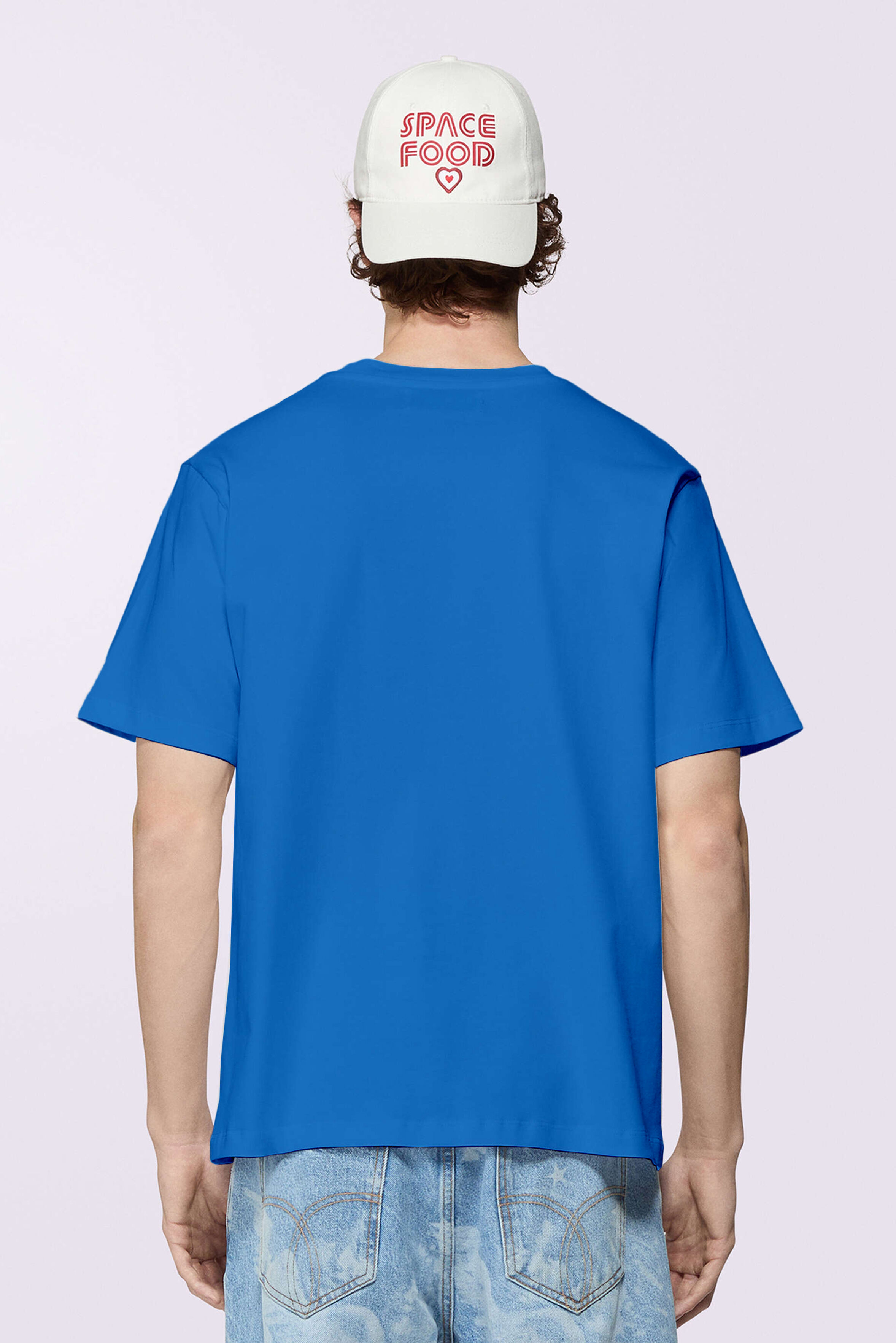Cursive Logo T-Shirt Blue