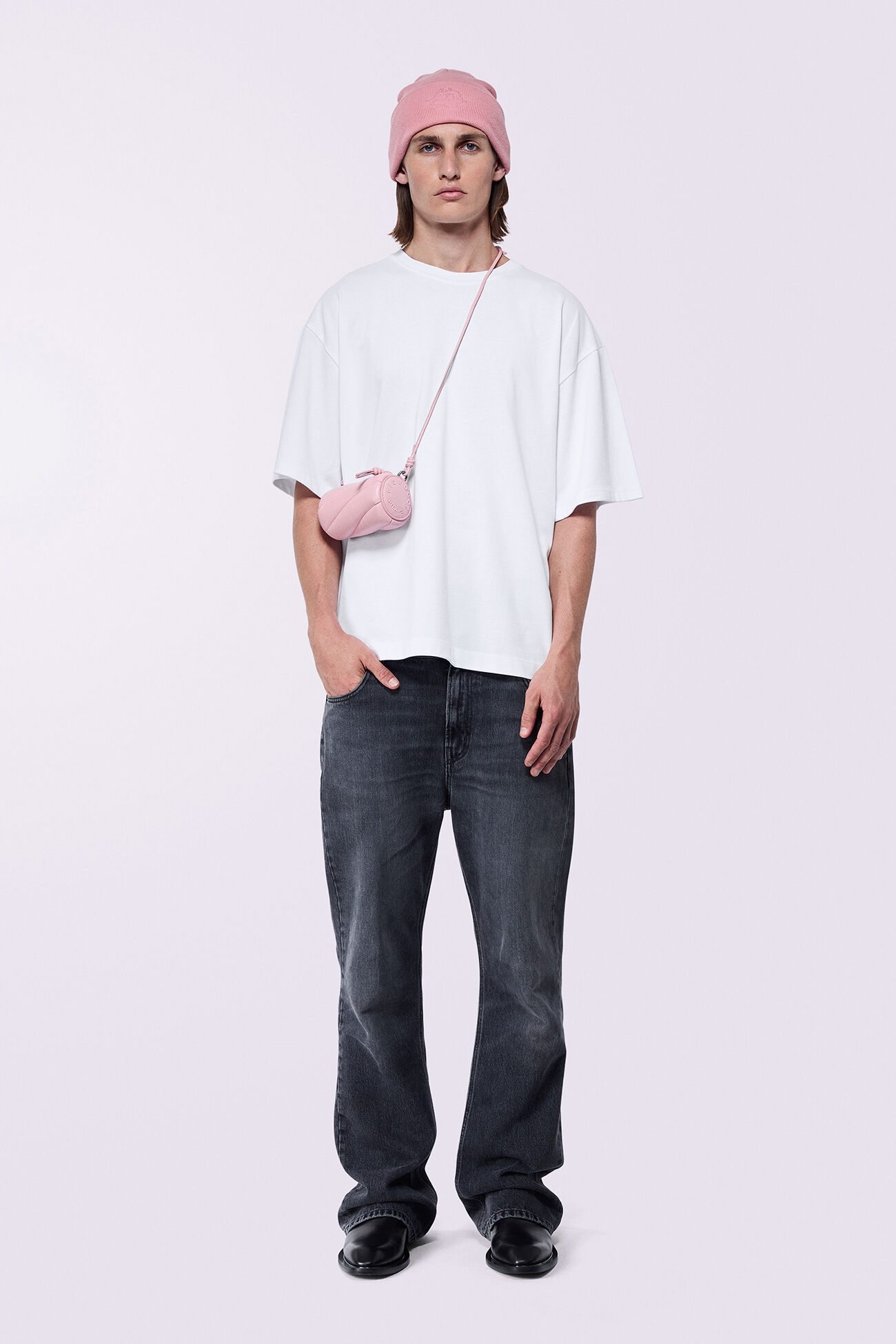 Mella Leather Micro Bag Pink