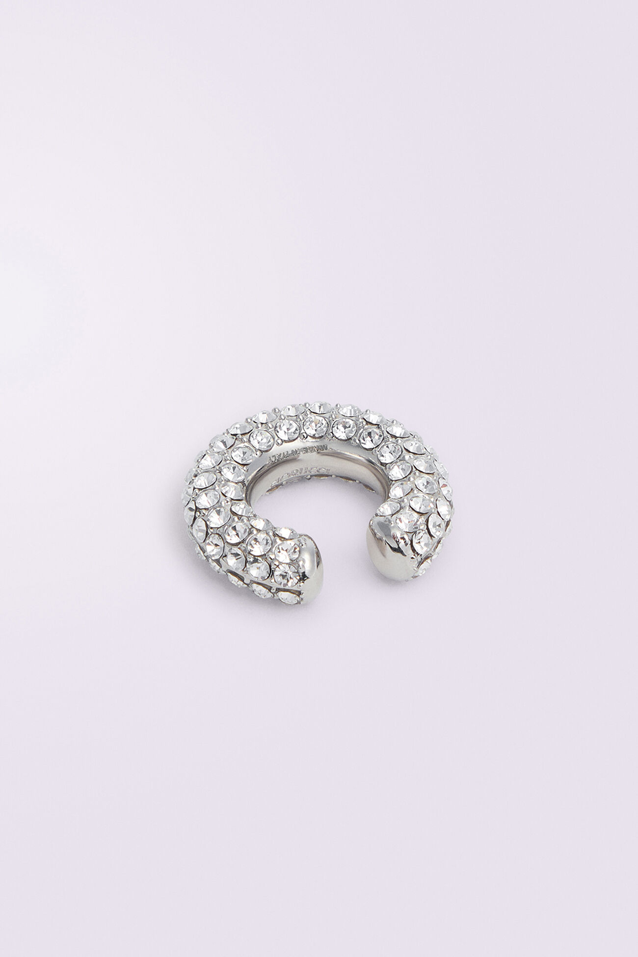Crystal Ear Cuff Silver