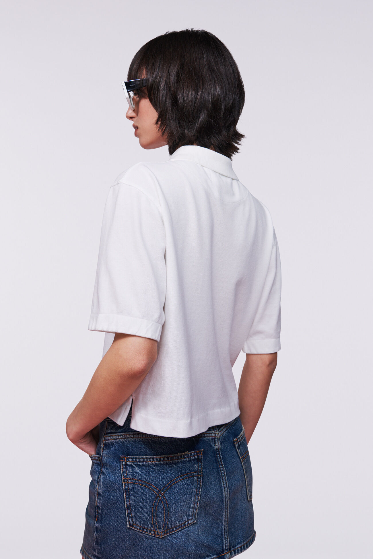 Angels Patch Polo T-Shirt White