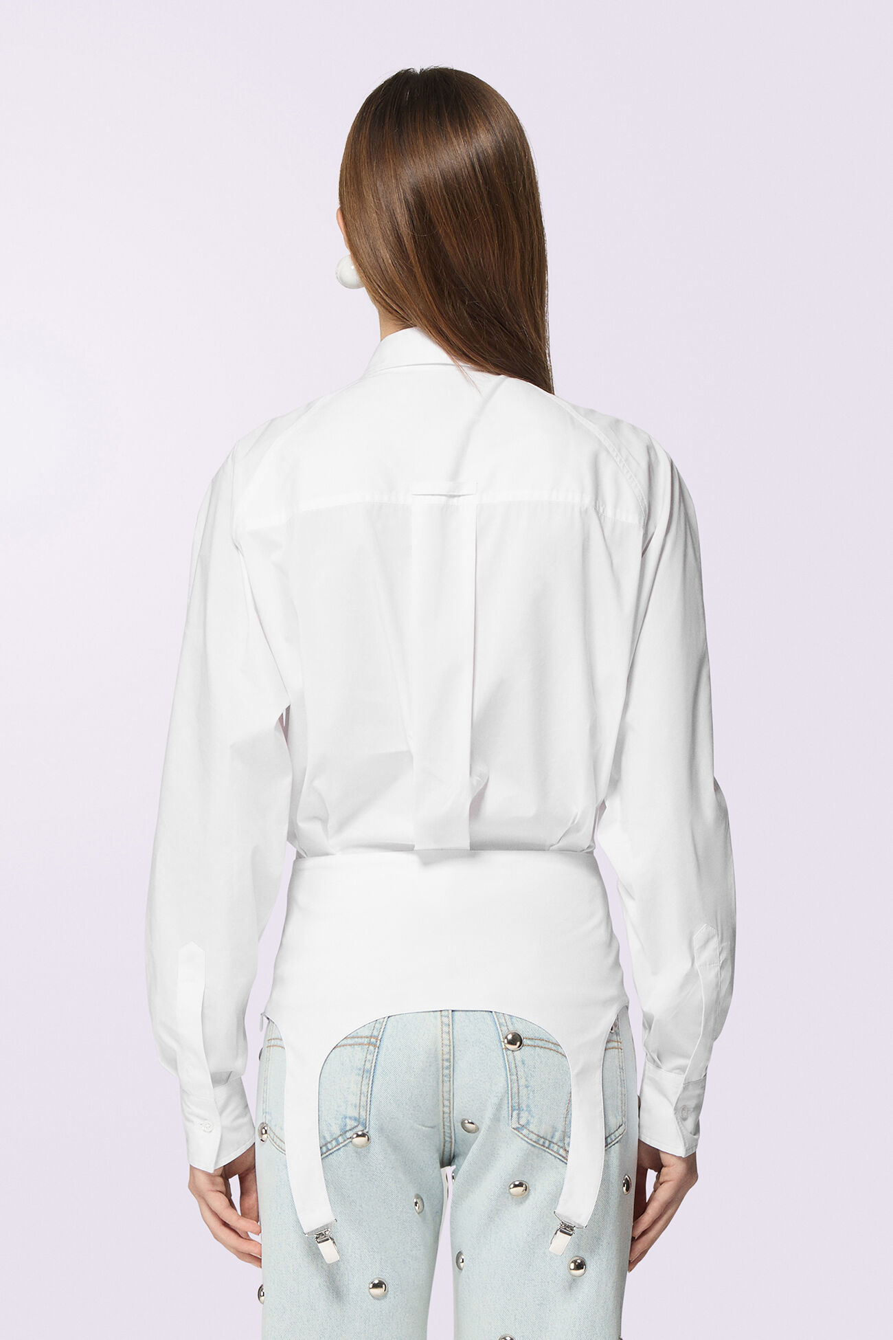 Suspender Shirt White