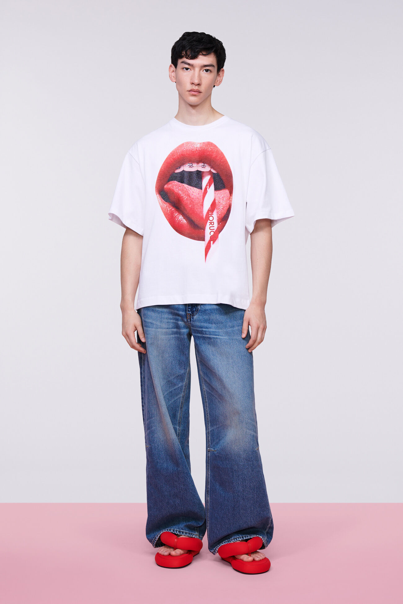 Mouth Graphic T-Shirt White