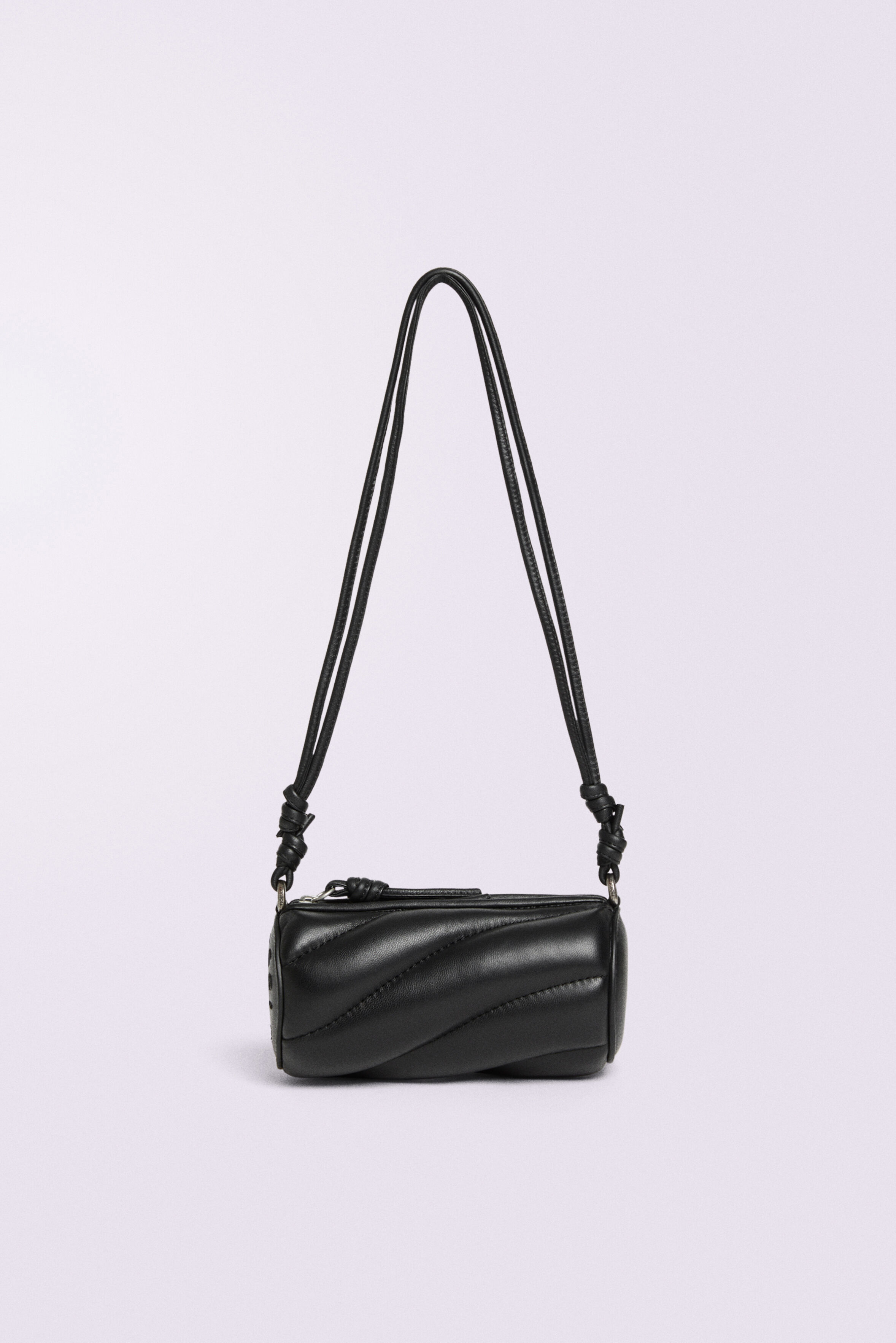 Mella Leather Micro Bag Black