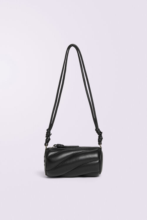 Mella Leather Micro Bag Black