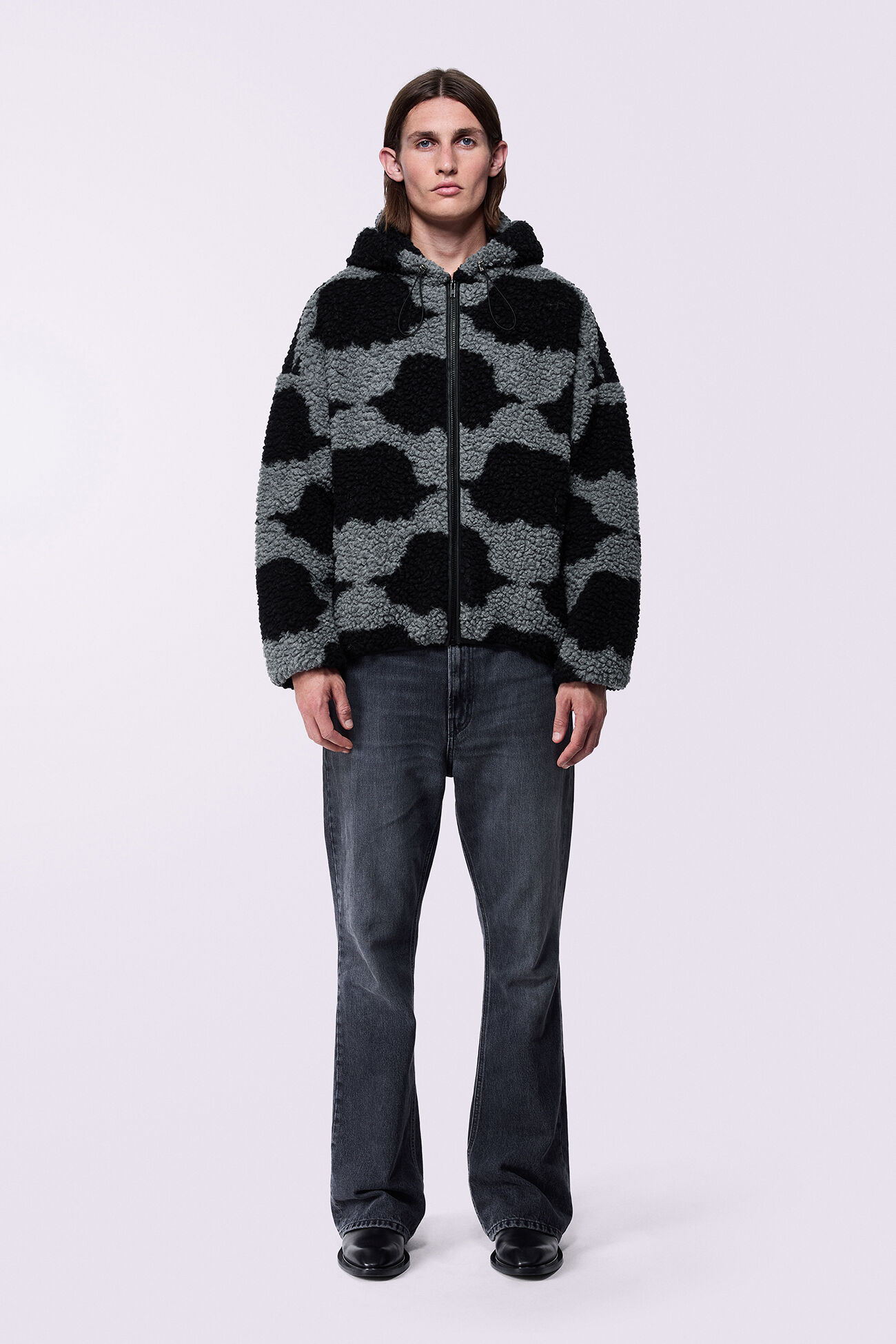 Unisex Angels Sherpa Jacket Black
