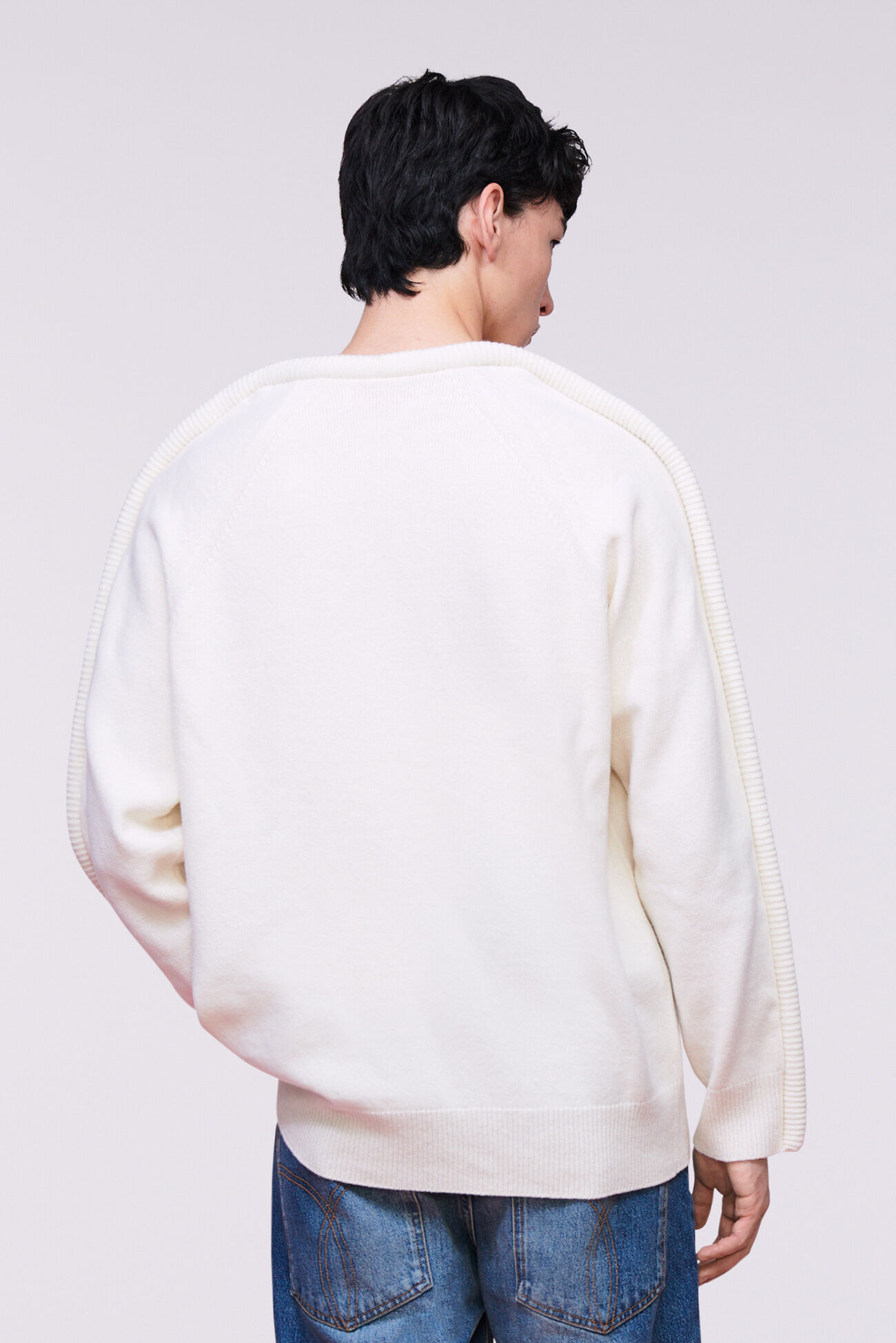 Puff Knit Jumper White