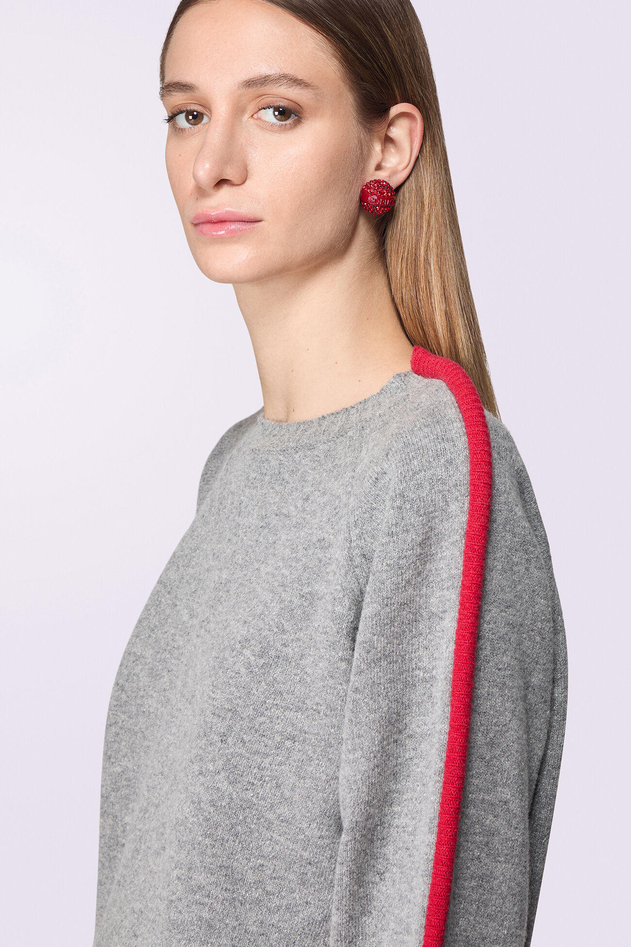 Unisex Puff Knit Jumper Grey