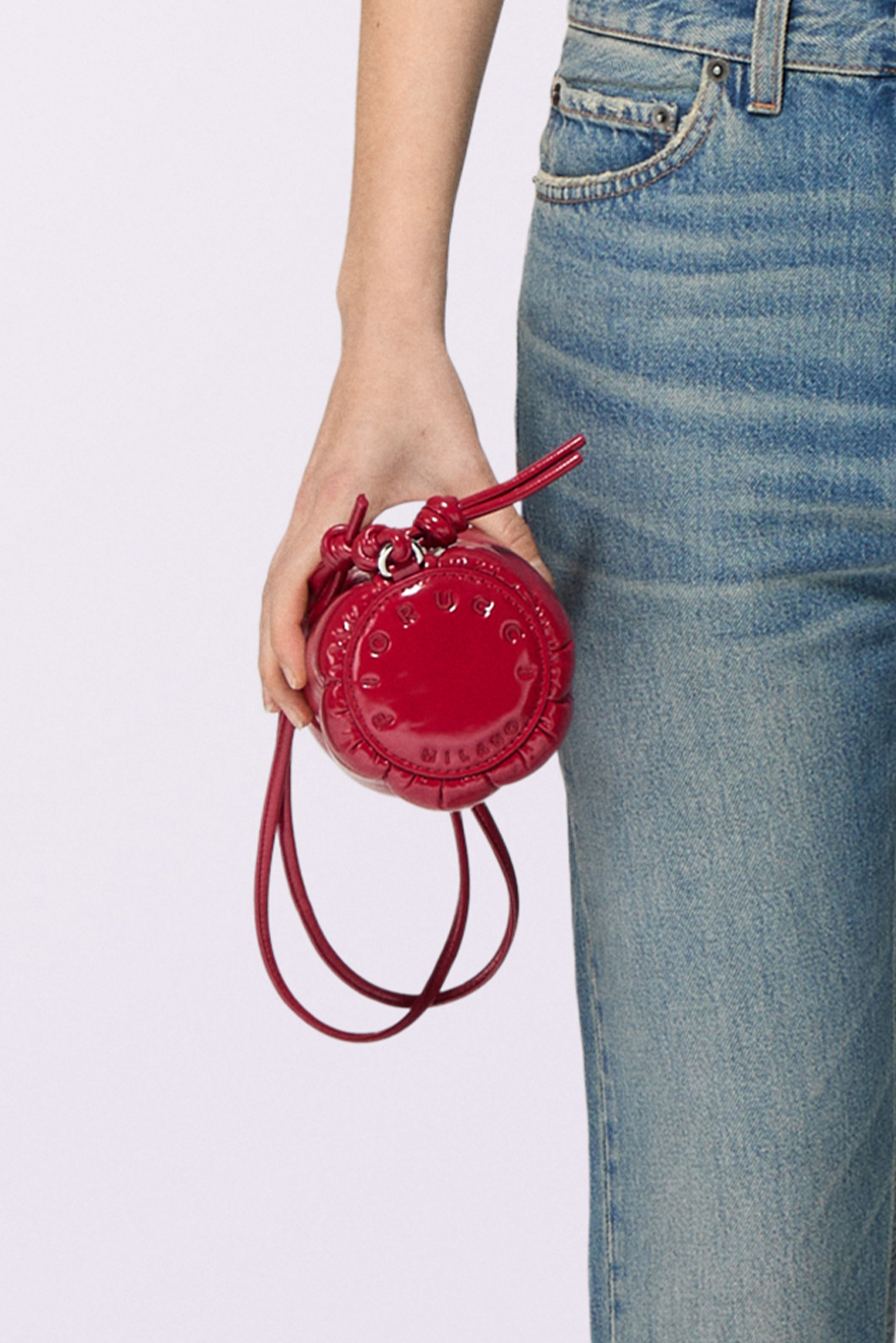 Mella Vinyl Mini Bag Red