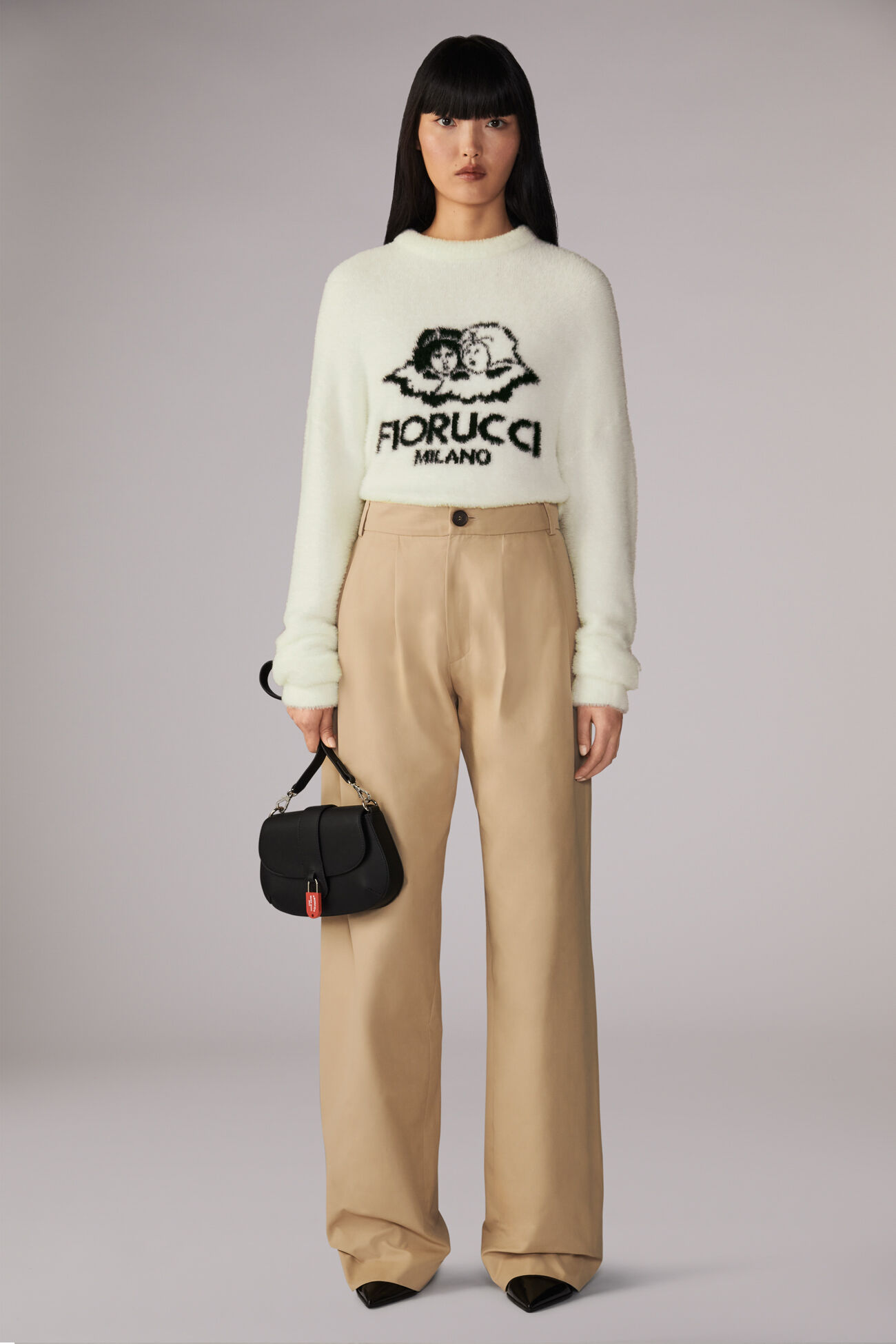 Unisex Milano Angels Knit Jumper White