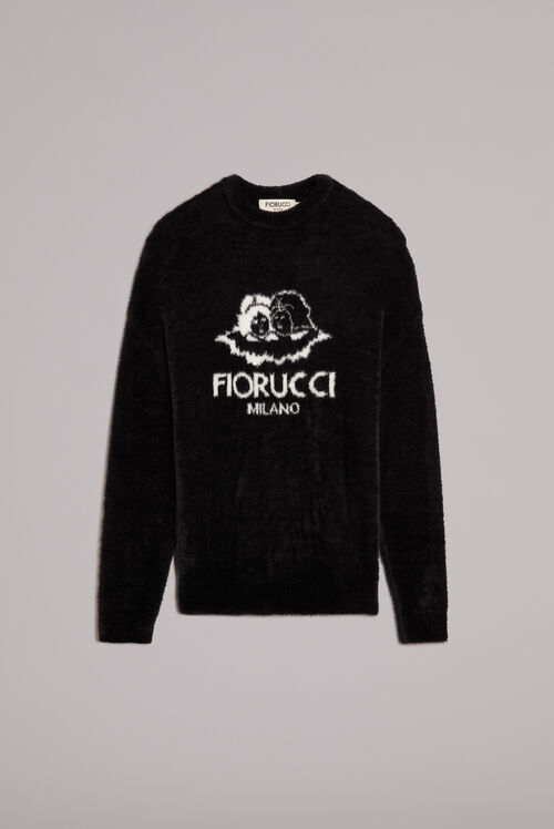 Unisex Milano Angels Knit Jumper Black