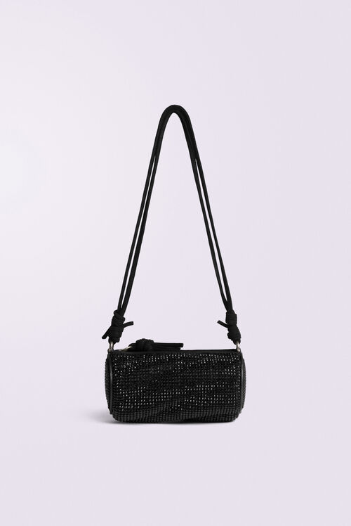 Mella Rhinestone Micro Bag Black