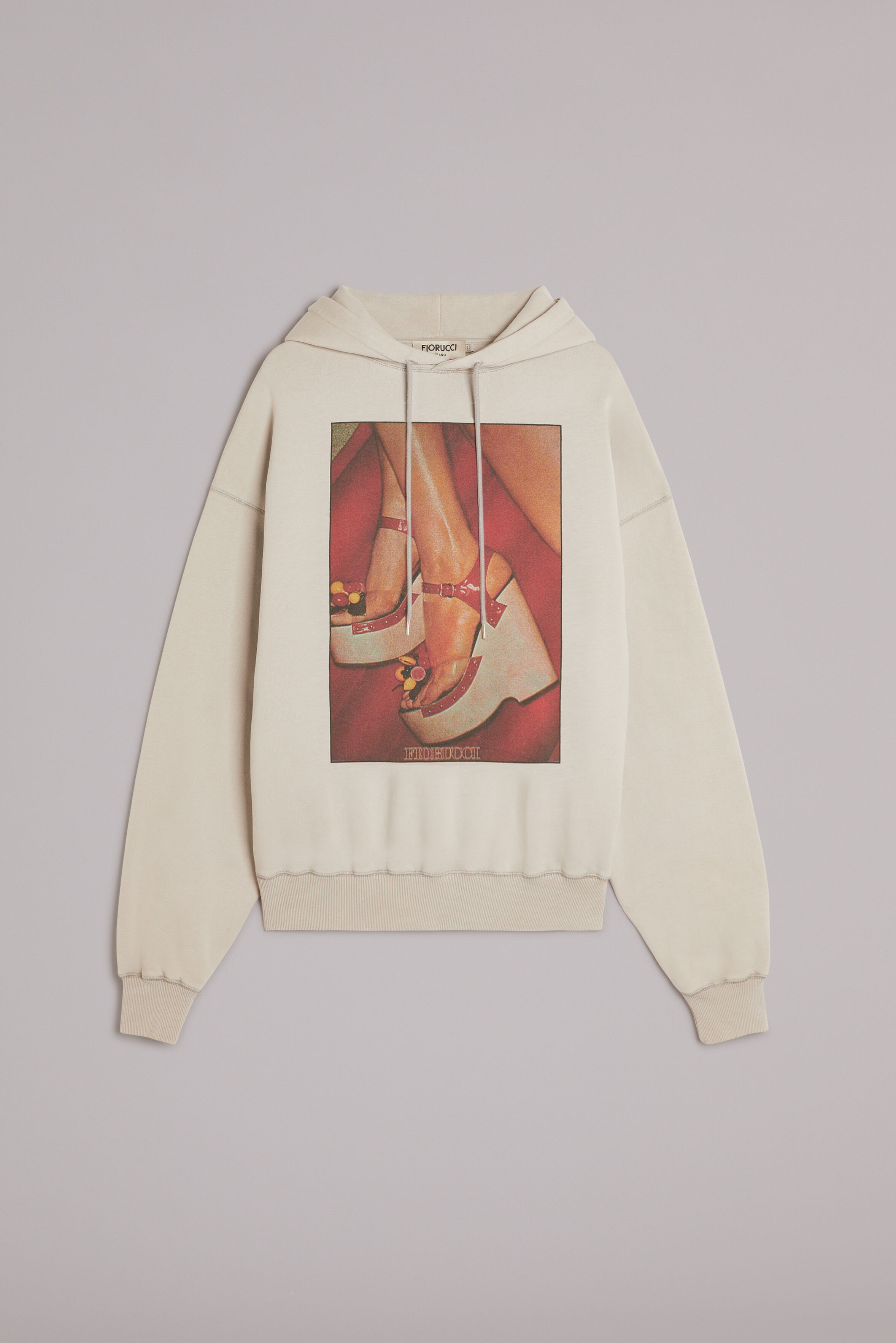 Unisex Graphic Heels Hoodie Grey
