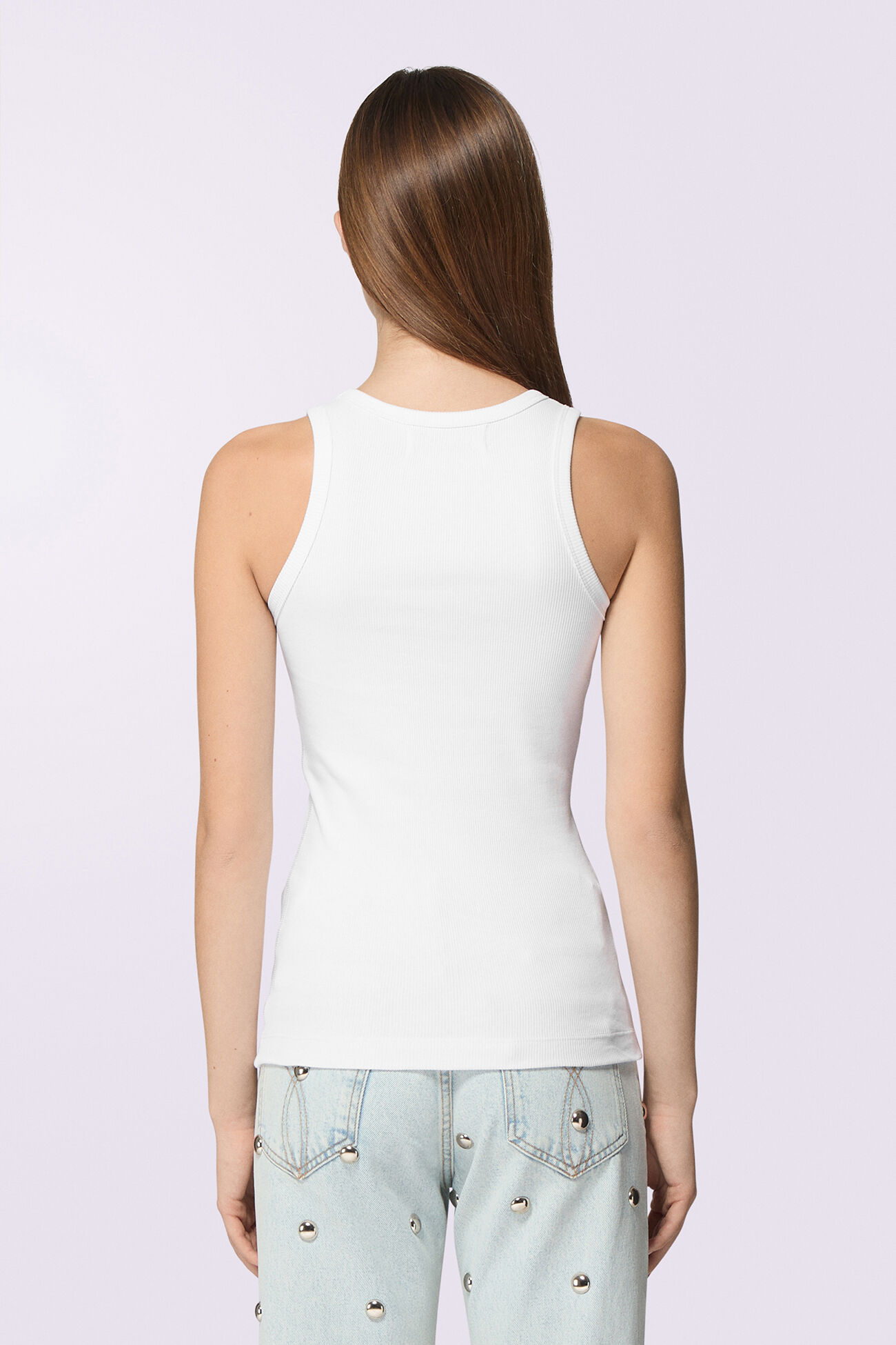Angels Patch Tank Top White