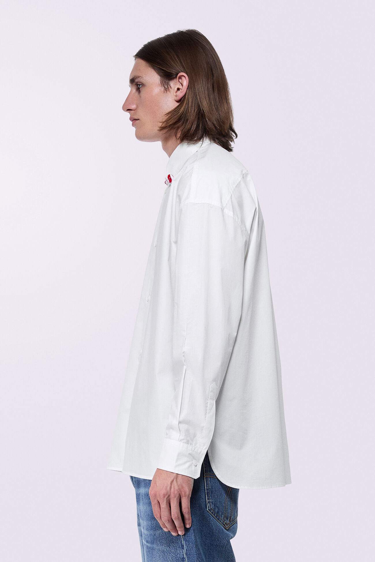 Lollipop Button-Down Shirt White