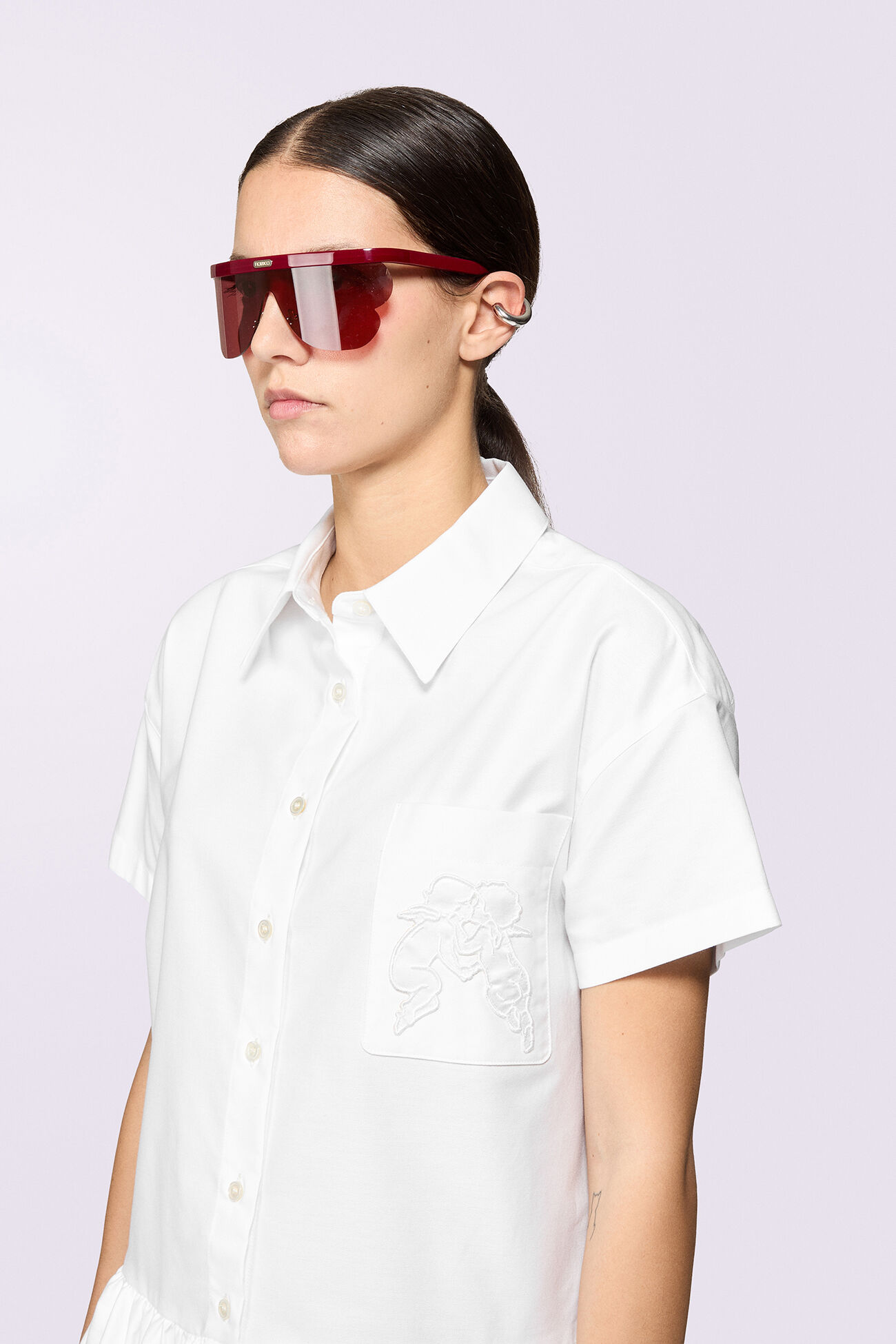 Kissing Angels Mini Shirt Dress White