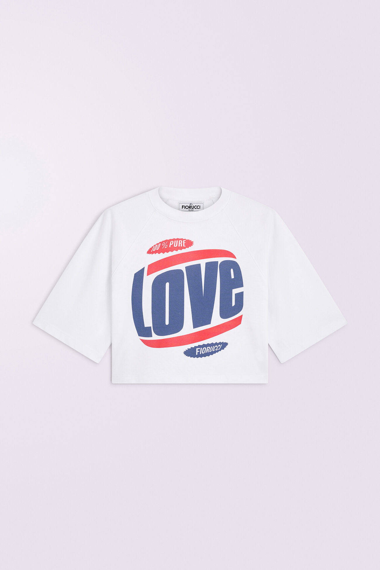 Love Graphic Crop T-Shirt White