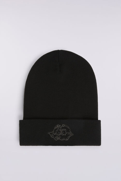 Angels Embroidered Beanie Black