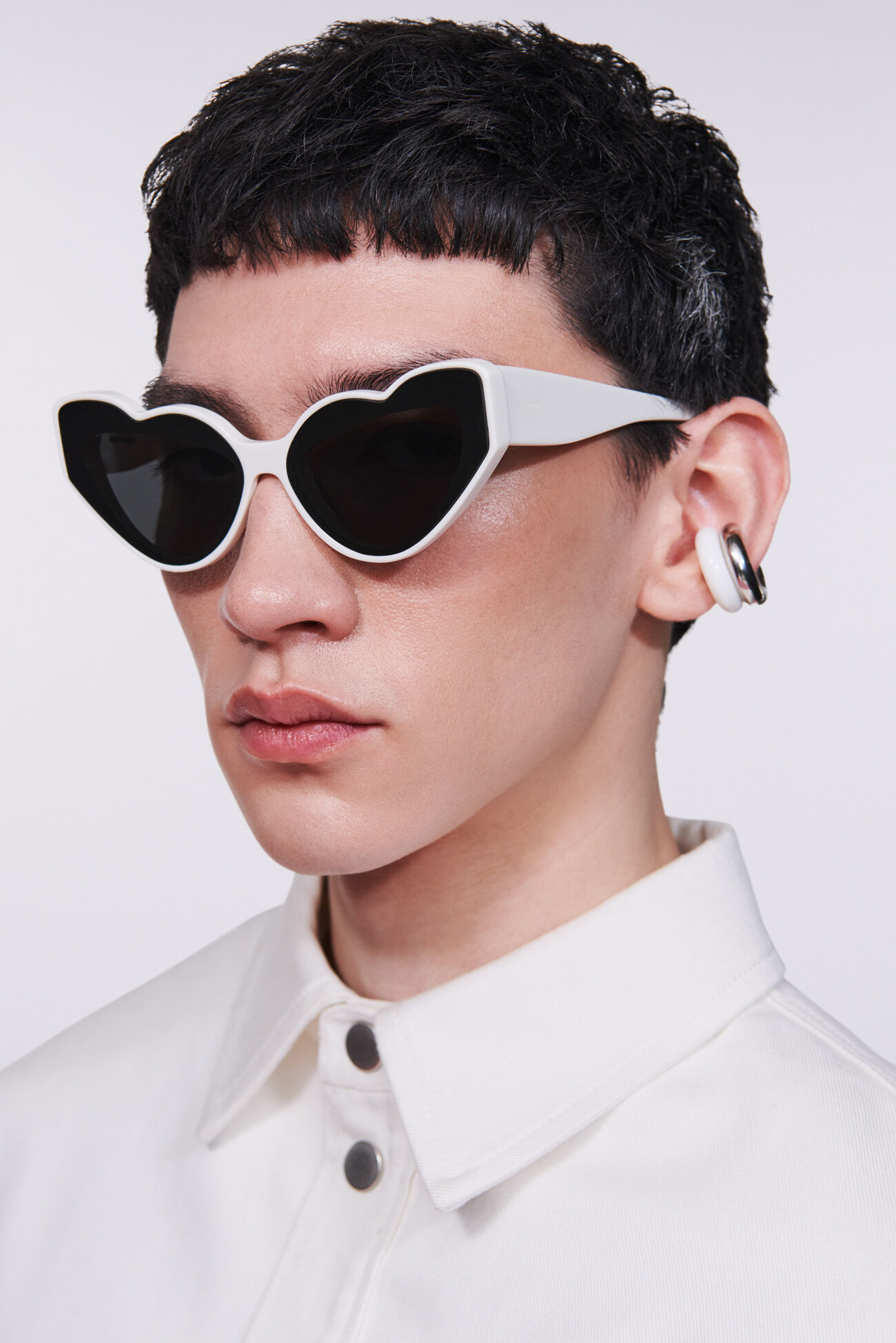 Heart Sunglasses White