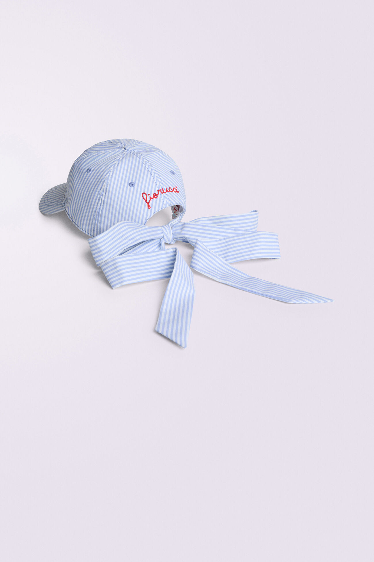 Stripe Tie Cap Blue