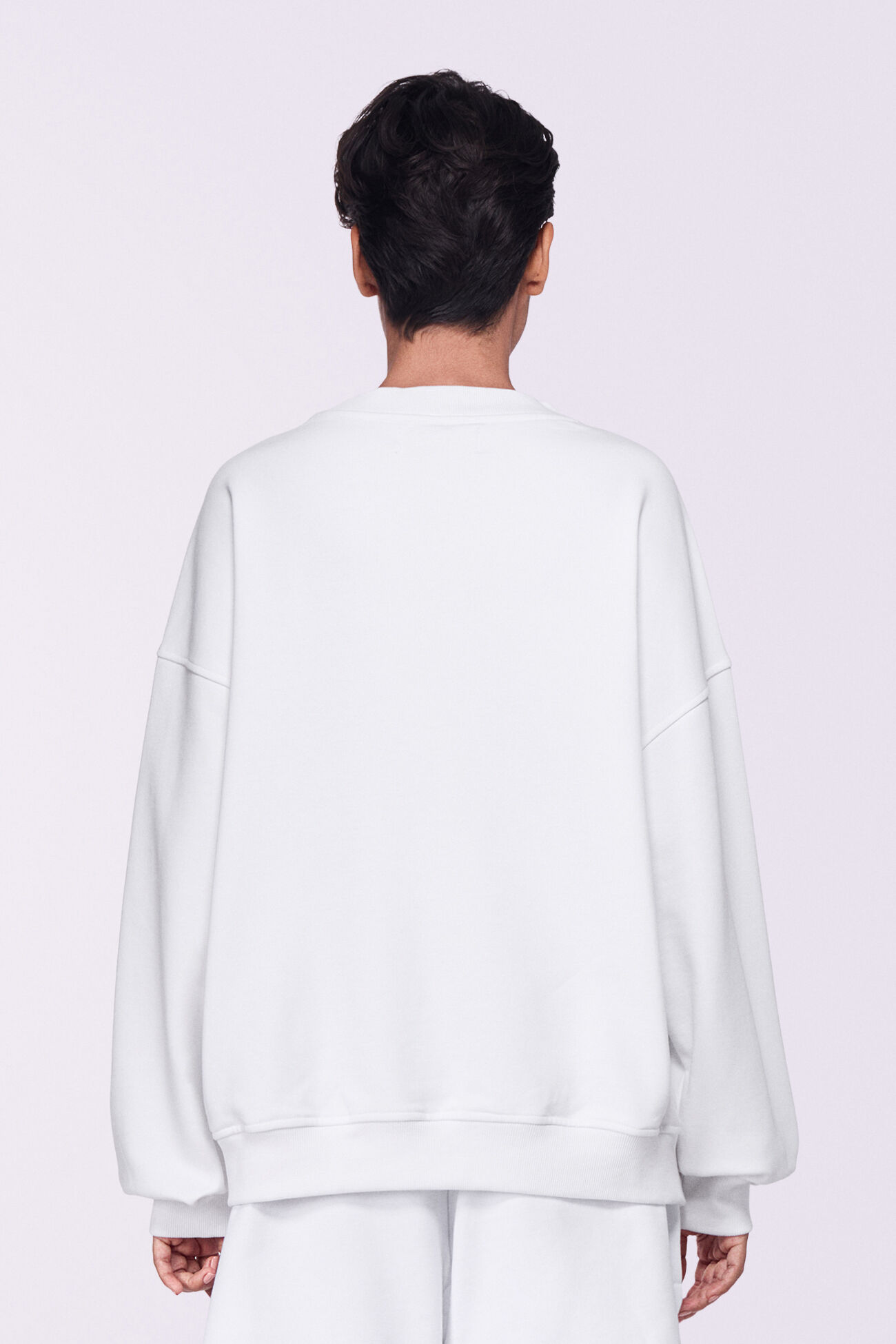 Unisex Angels Embroidered Sweatshirt White