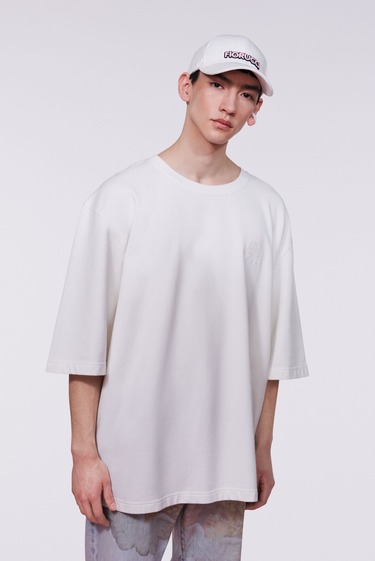 Unisex Angels Oversized Sweatshirt White
