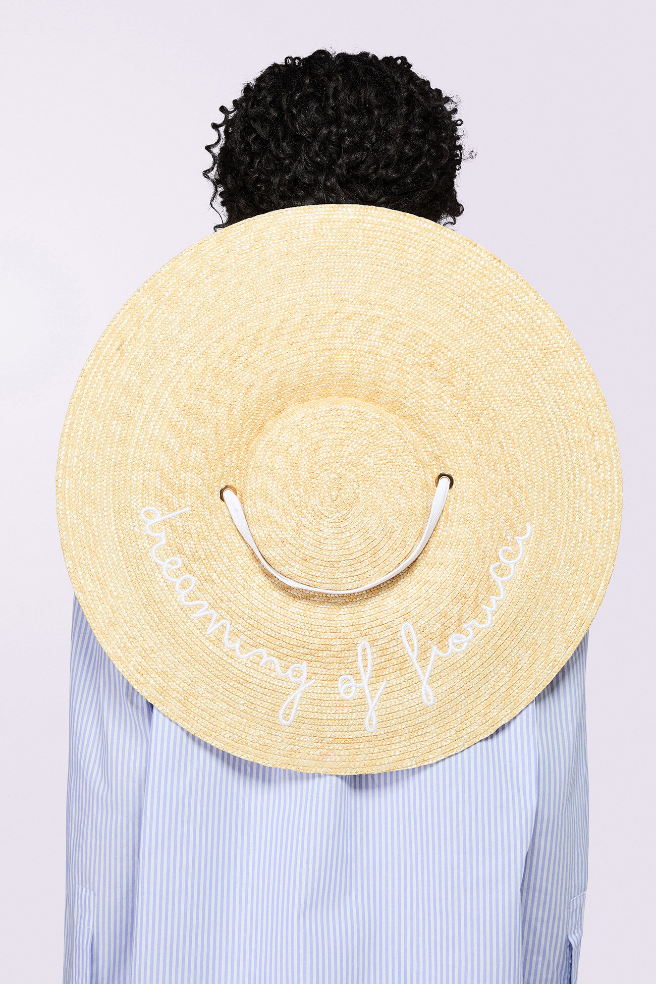 Straw Tie Hat Multi