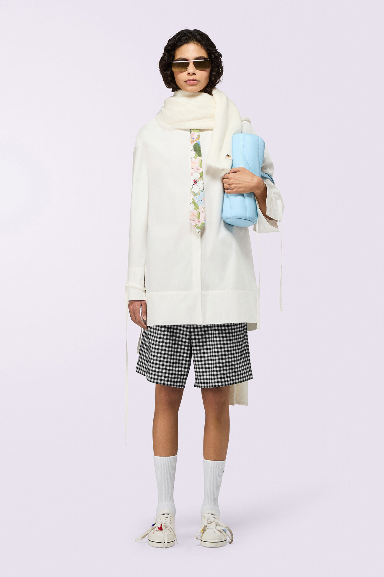 Drawstring Shirt White