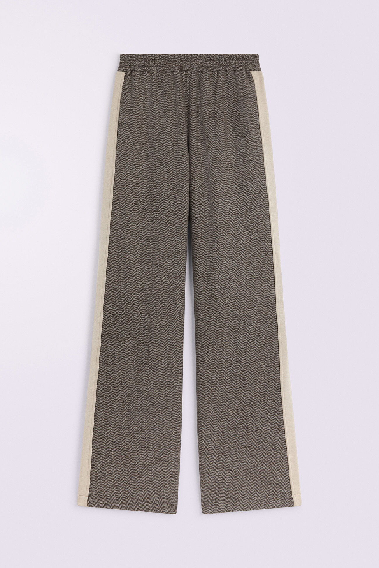 Herringbone Trousers Grey