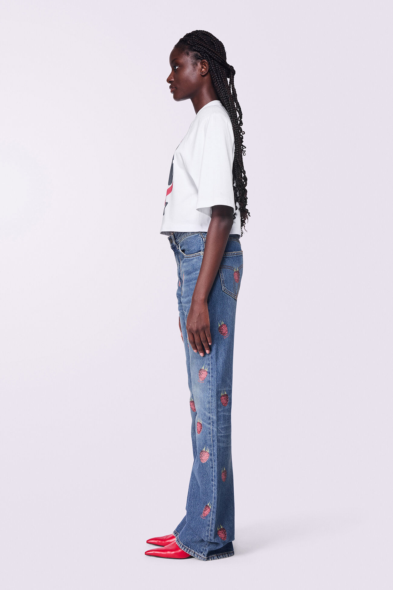 Love Graphic Crop T-Shirt White