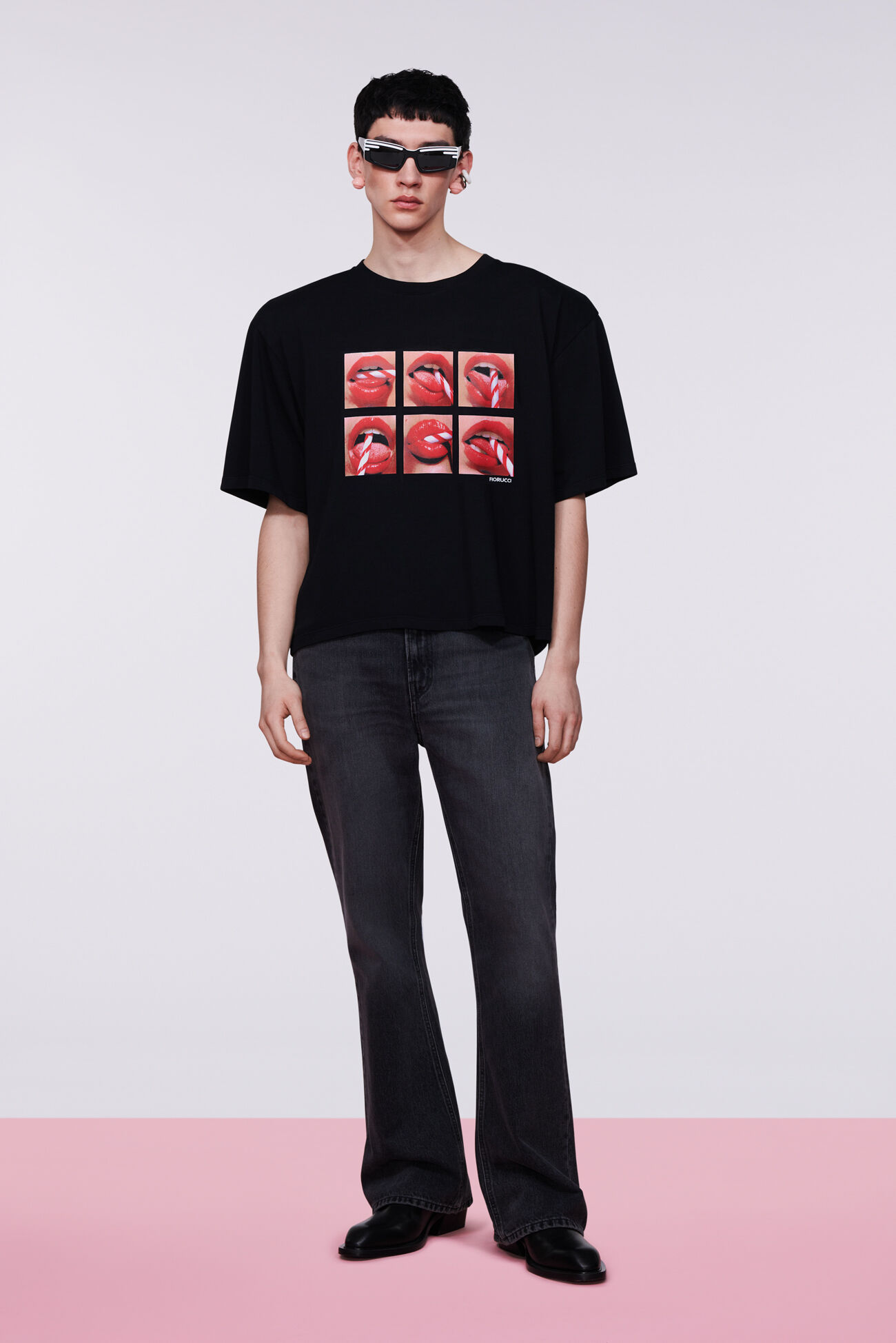 Mouth Graphic T-Shirt Black