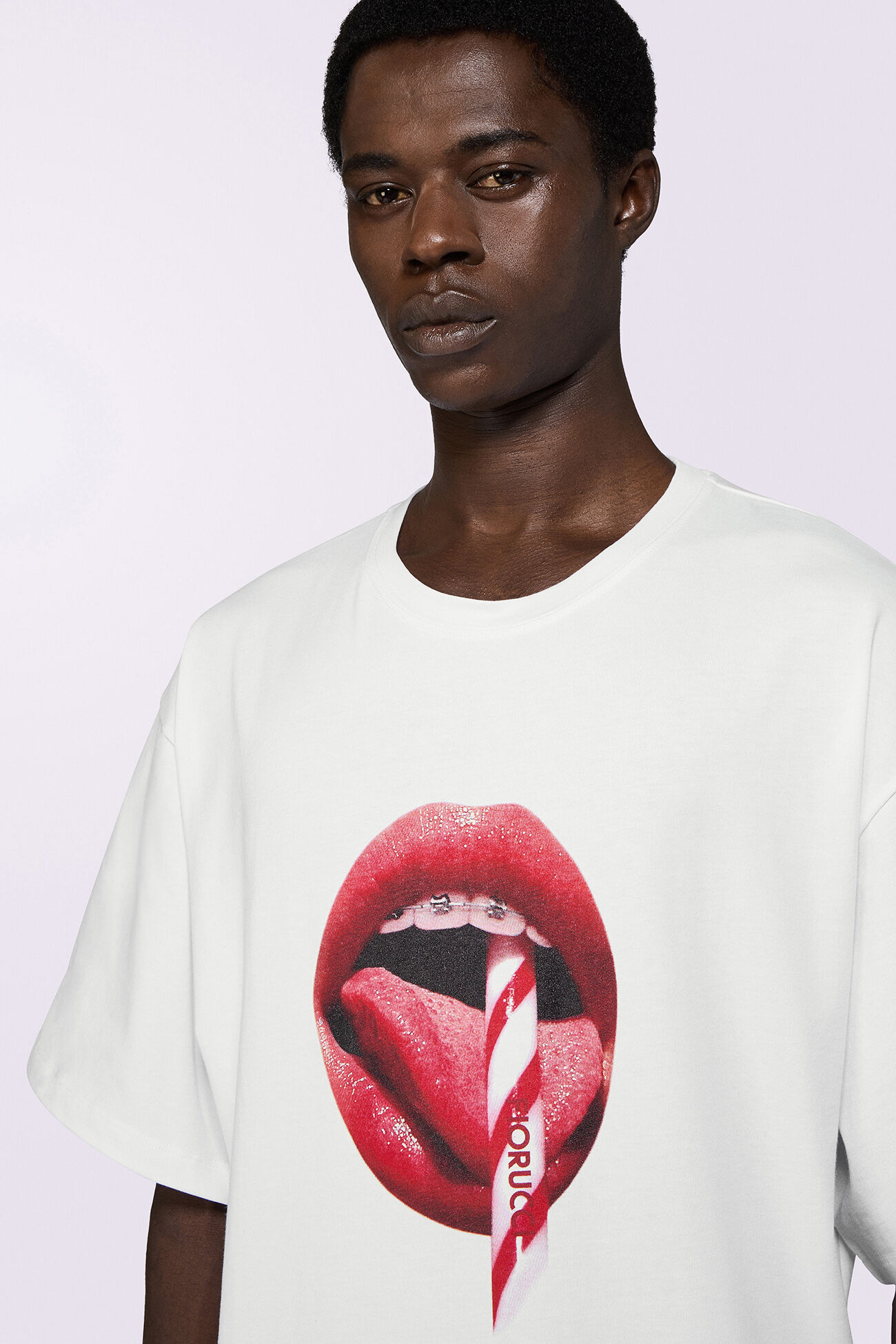Mouth Graphic T-Shirt White