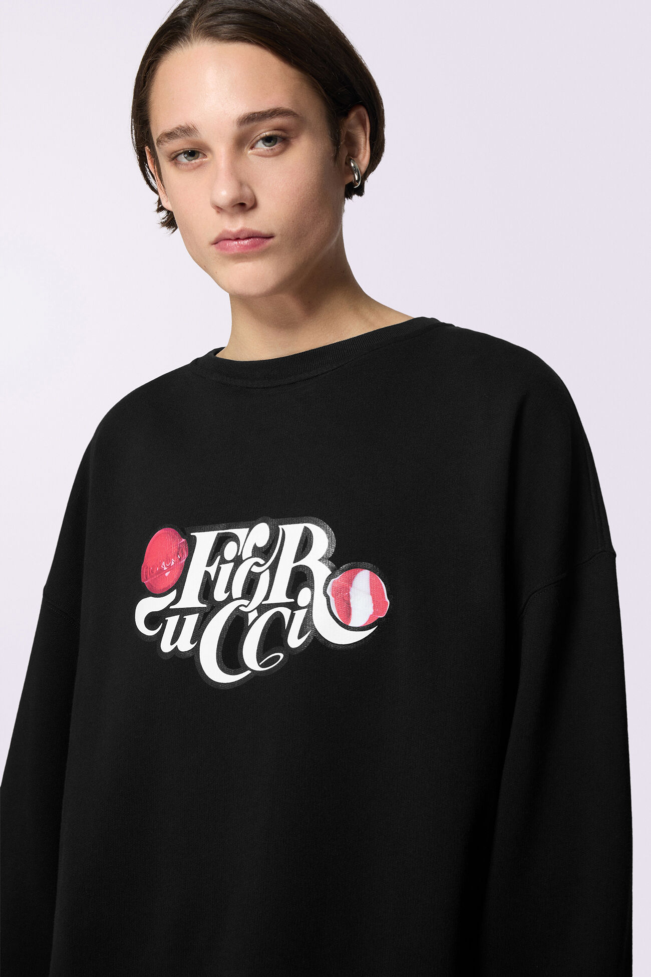 Unisex Lollipop Logo Sweatshirt Black