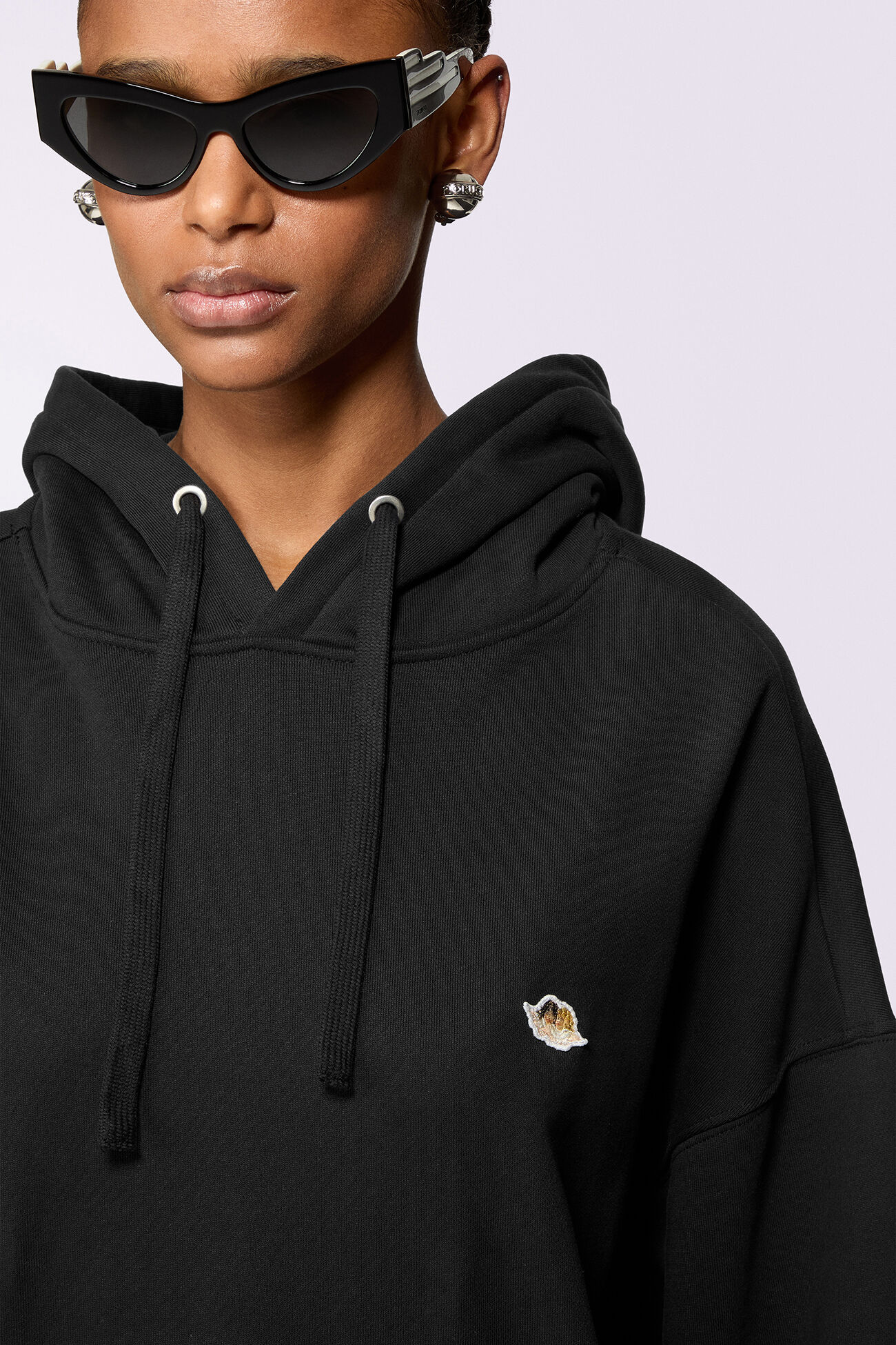 Angels Patch Hoodie Black