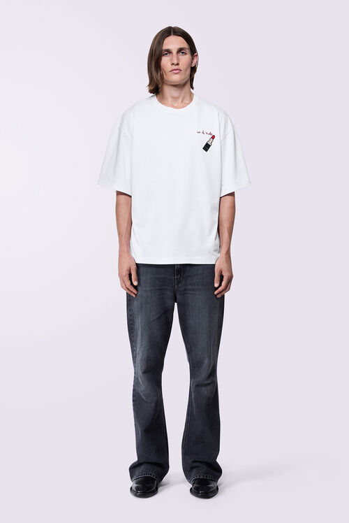 Lipstick Patch T-Shirt White