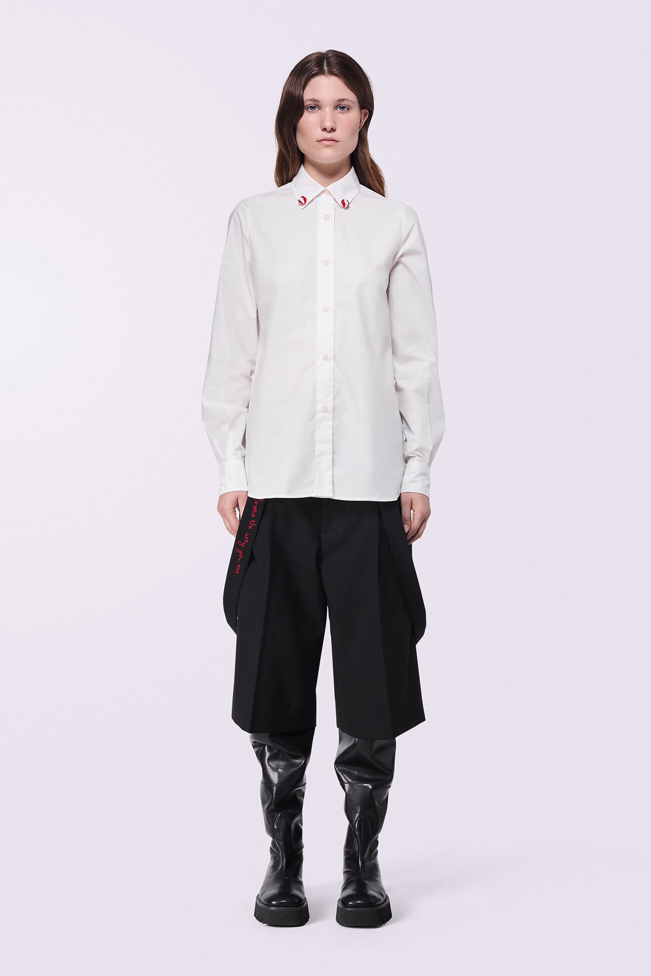 Lollipop Button-Down Shirt White