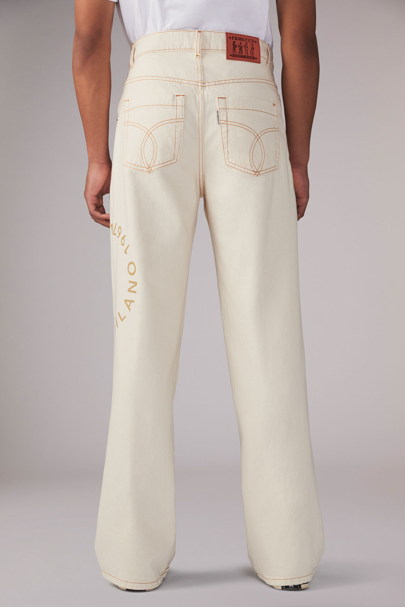 Milano Stamp Carpenter Jeans Cream