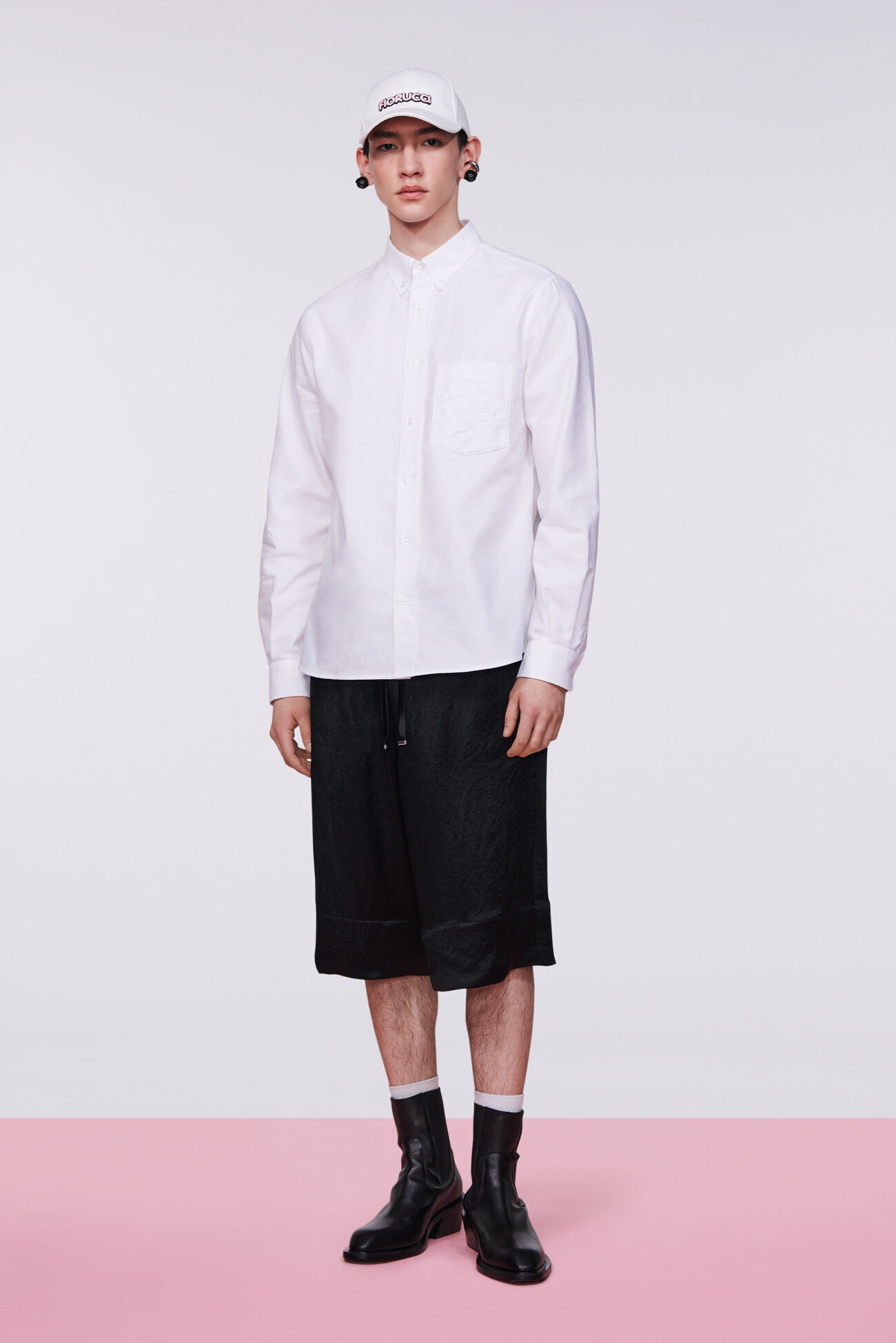 Embroidered Angels Shirt White