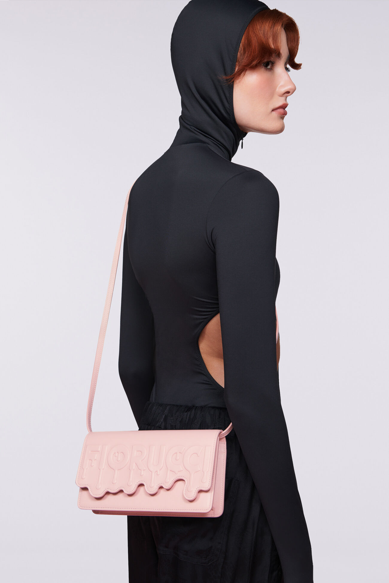 Melted Leather Bag Pink
