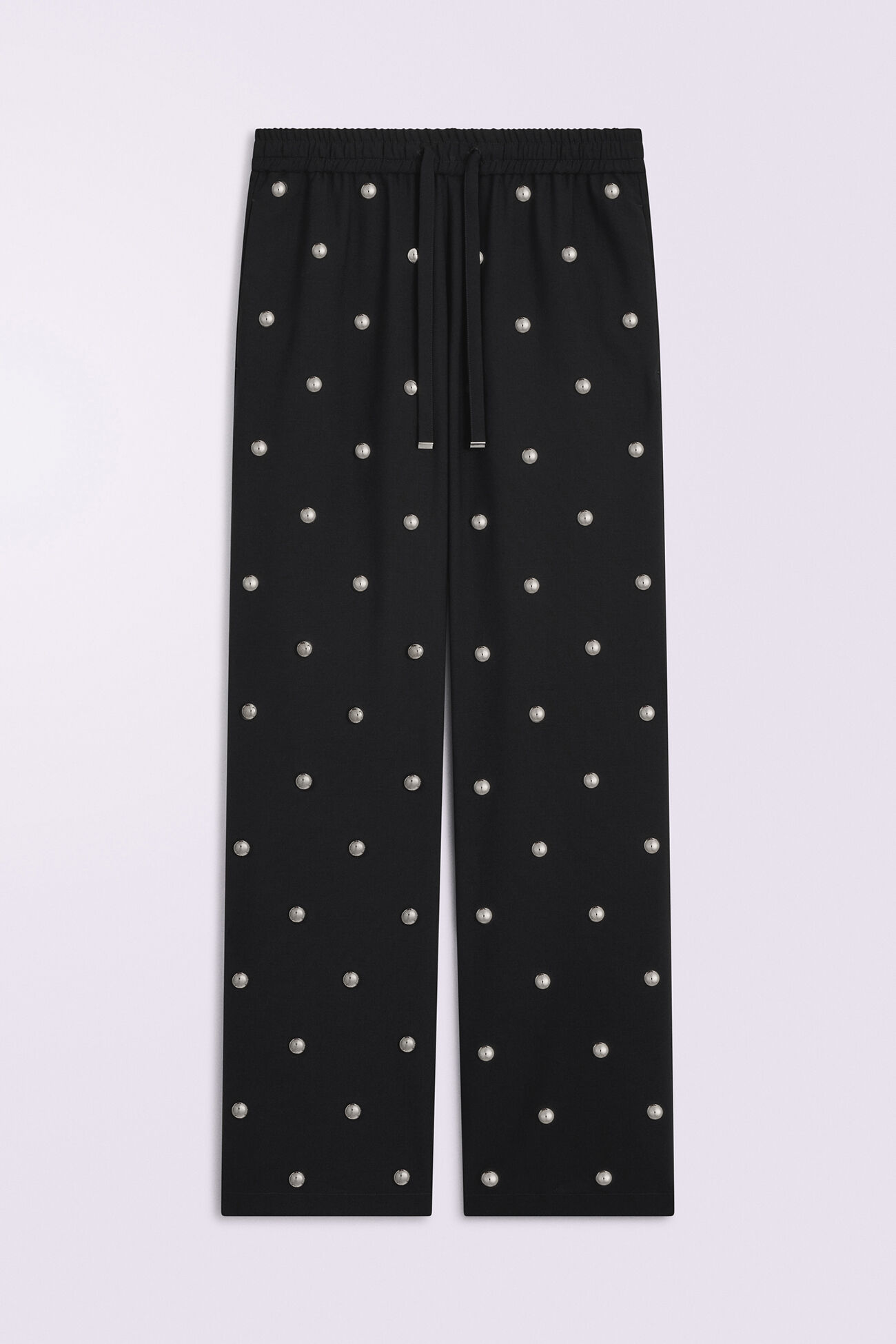 Unisex Stud Trousers Black