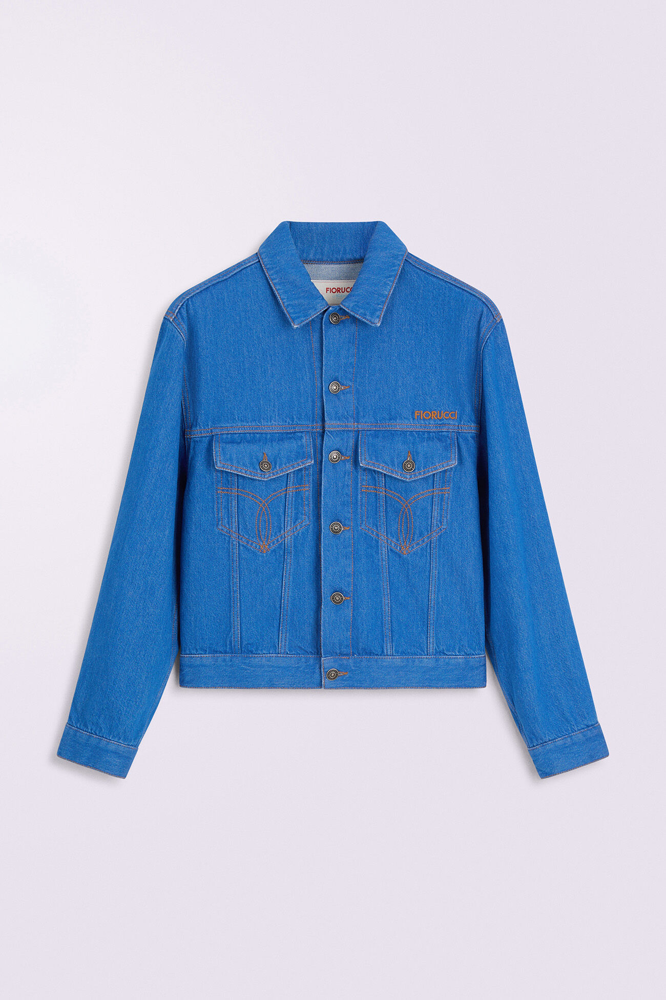 Logo Denim Jacket Ocean Blue