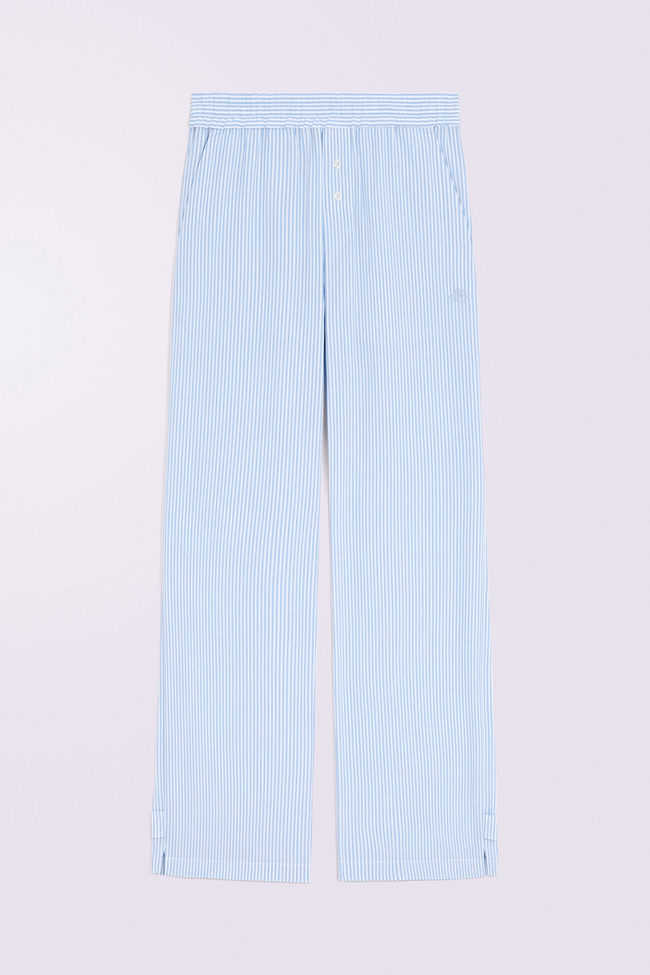 Unisex Logo Stripe Trousers Blue