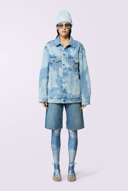 Angels Denim Jacket Mid Blue