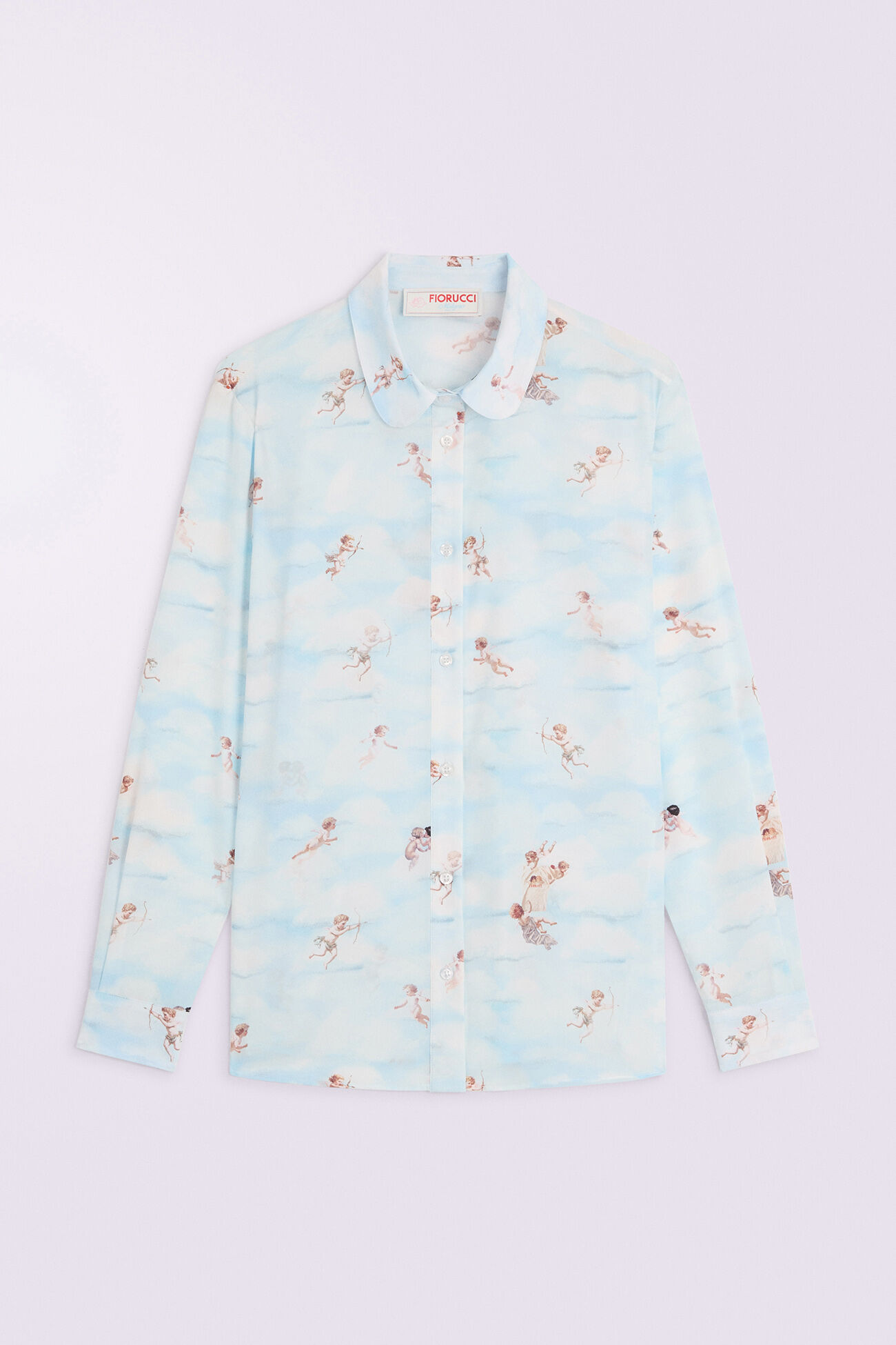 Beatitudo Print Shirt Blue