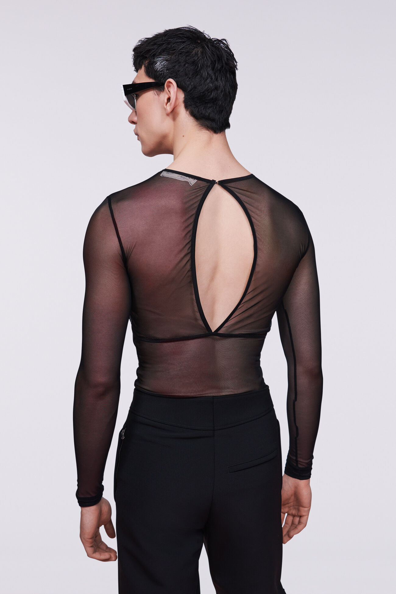 Tulle Heart Top Black