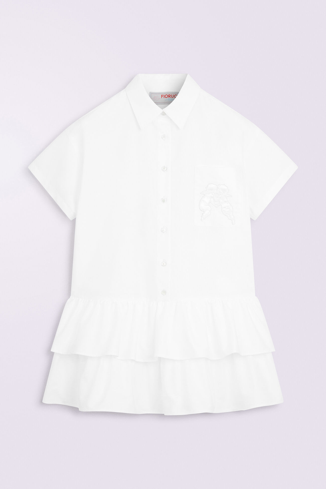 Kissing Angels Mini Shirt Dress White
