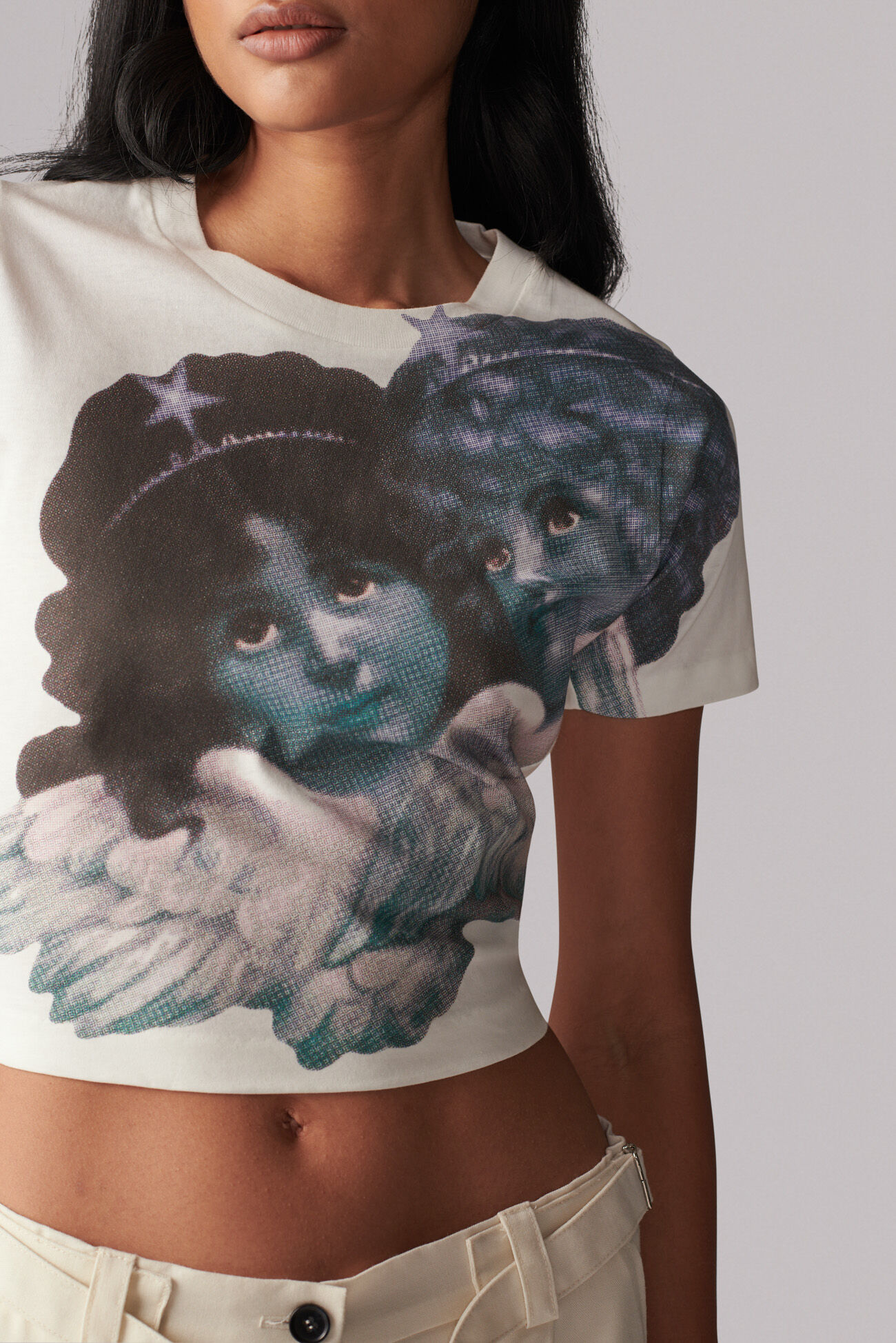 Enlarged Angels Baby T-Shirt White