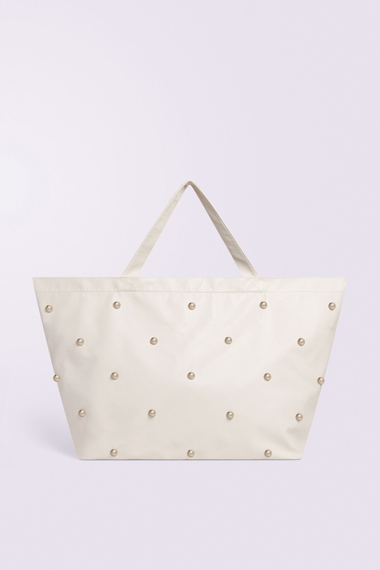 Stud Tote Bag Off White